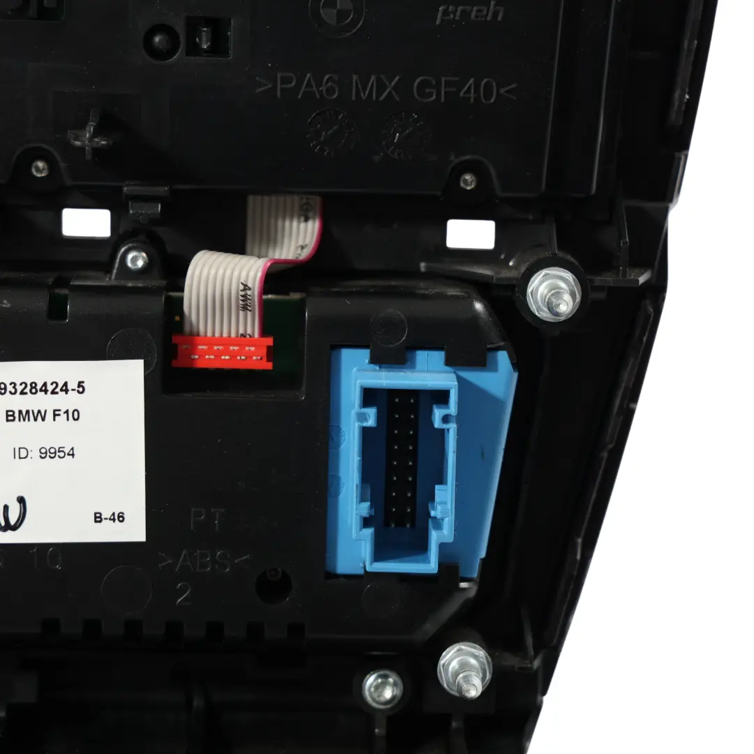 BMW F10 F11 Radio Aria Condizionata A/C Pannello Interruttori Nero 9317666 - SKU 9328424-5 - Numero di parte 9328424
