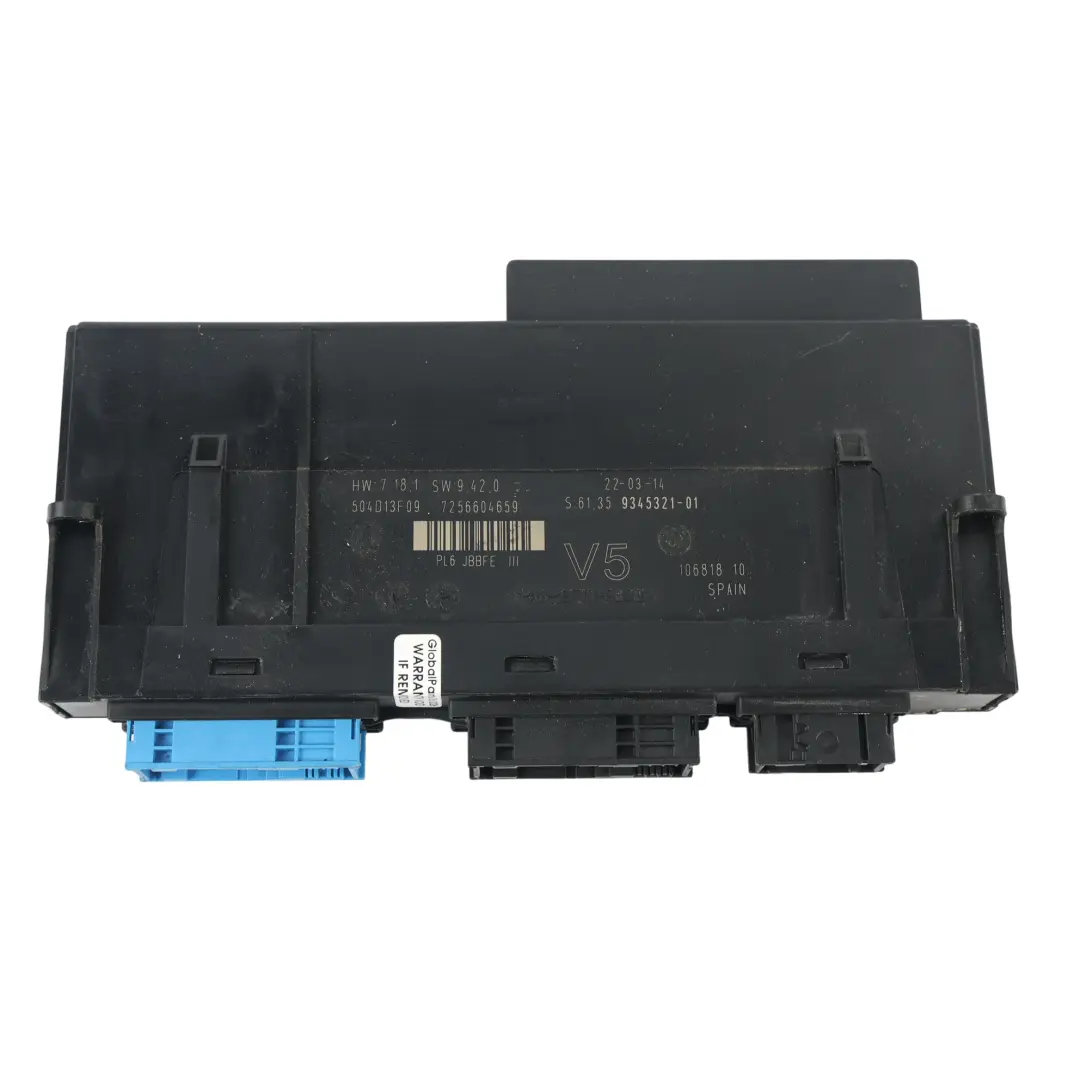 Karosserie Steuergerät Junction Box ECU für BMW F01 F02 mit Teilenummer 9345321 BMW F01 F02 Karosserie Steuergerät Junction Box ECU - SKU 9345321 - Teilenummer 9345321