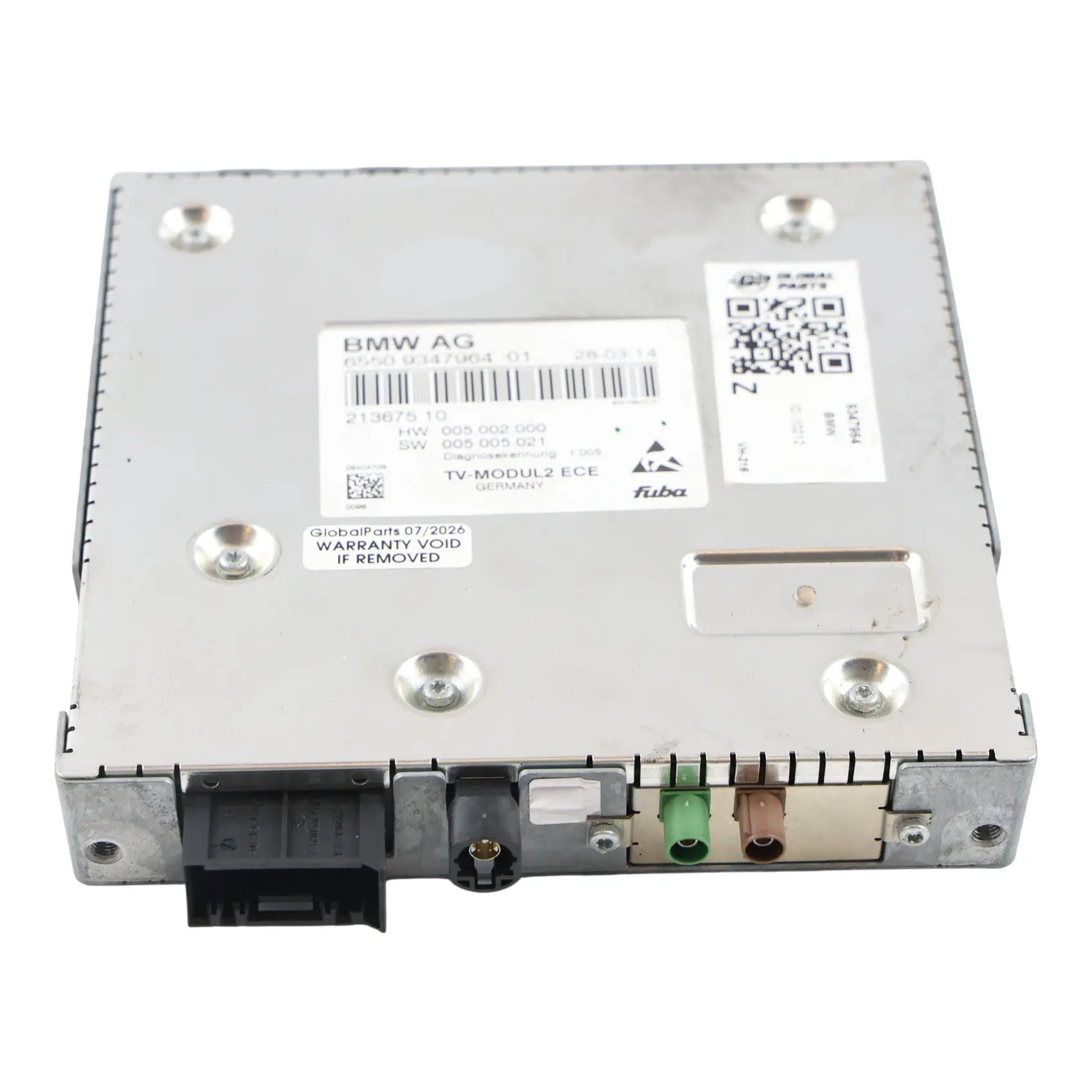 BMW F01 F02 F03 F04 F10 F12 F13 F30 F31 F32 F34 TV Module Control Unit  9347964