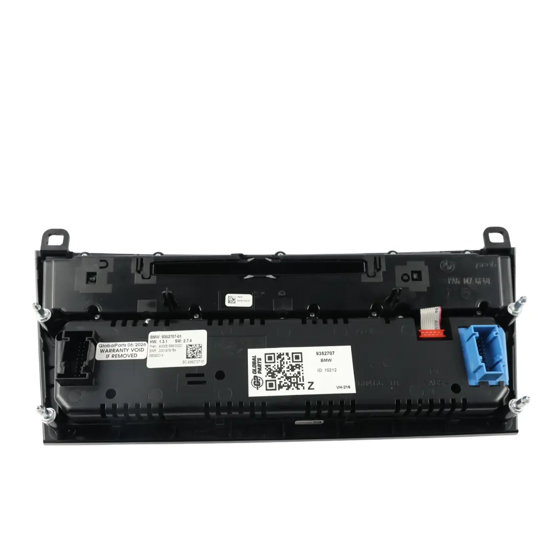 BMW 7 F01 F02 Radio Klimaanlage Schalter Steuergerät Bedienfeld - SKU 9352707 - Teilenummer 9352707
