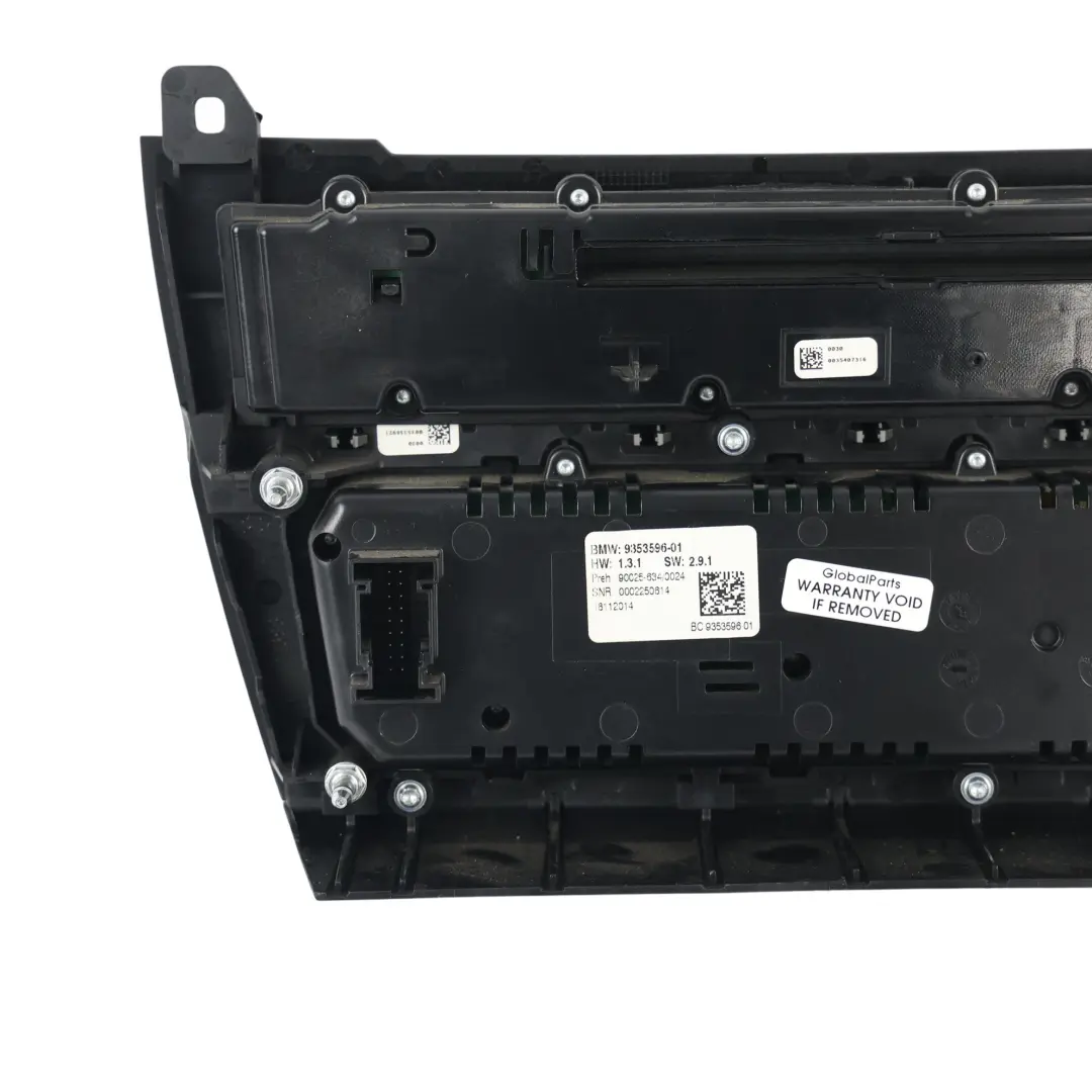 Klimabedienfeld Radio Player A/C Schalter Panel 9353596 für BMW F11 mit Teilenummer 9353956 BMW F11 Klimabedienfeld Radio Player A/C Schalter Panel 9353596 - SKU 9353596-1 - Teilenummer 9353956