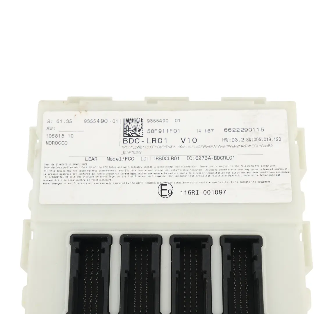 BMW Mini Cooper F56 Modulo Controllo Carrozzeria BDC FEM ECU - SKU 9355490 - Numero di parte 9355490