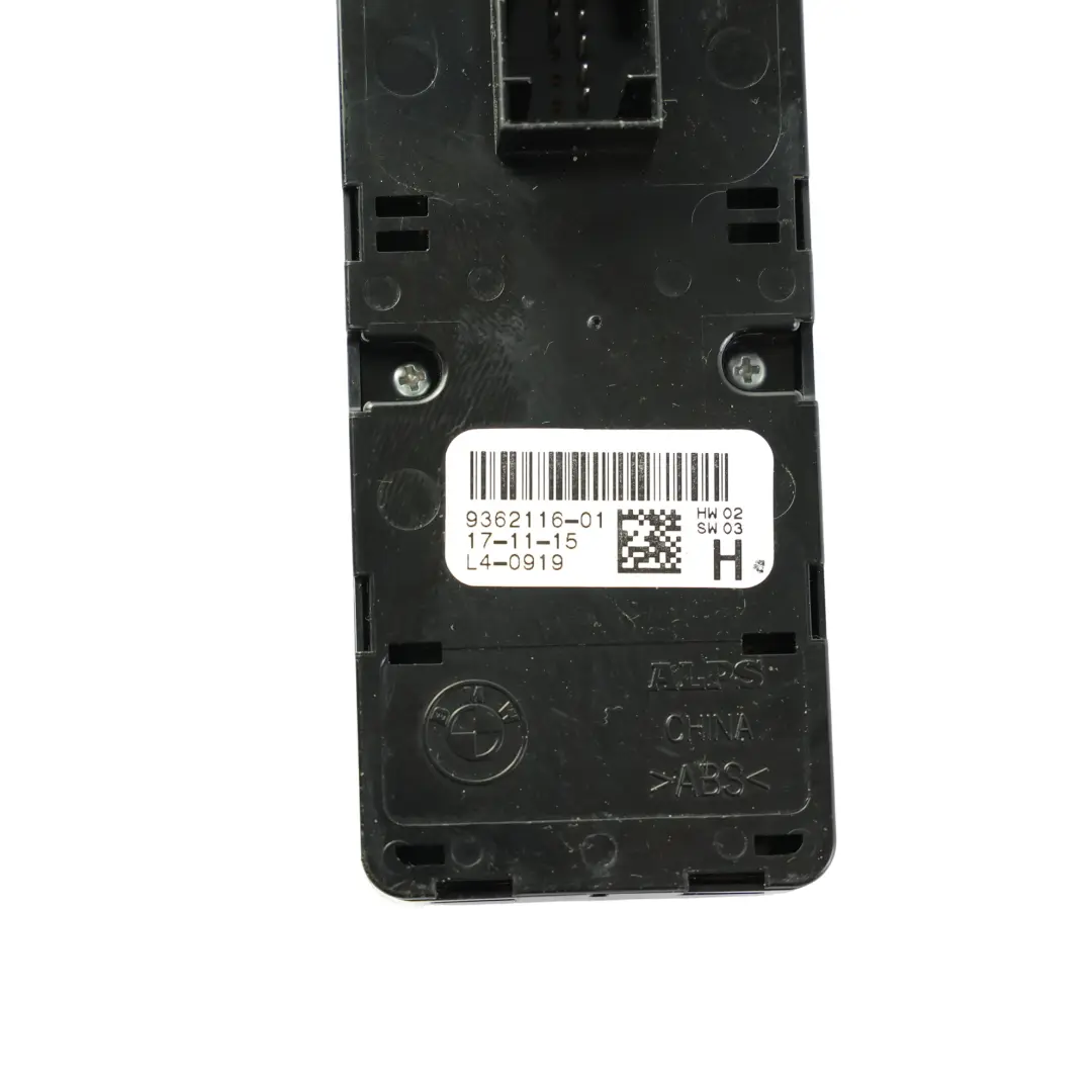 BMW X5 F15 F45 Interruttore Alzacristallo Lato Guida Porta - SKU 9362116 - Numero di parte 9362116