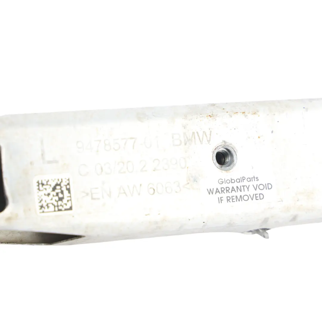 Bumper Impact Absorber Crash Box Support Front Left N/S 9478578 to BMW G20 G21 G42 with Part number 9478577 BMW G20 G21 G42 Bumper Impact Absorber Crash Box Support Front Left N/S 9478578 - SKU 9478577 - Part number 9478577