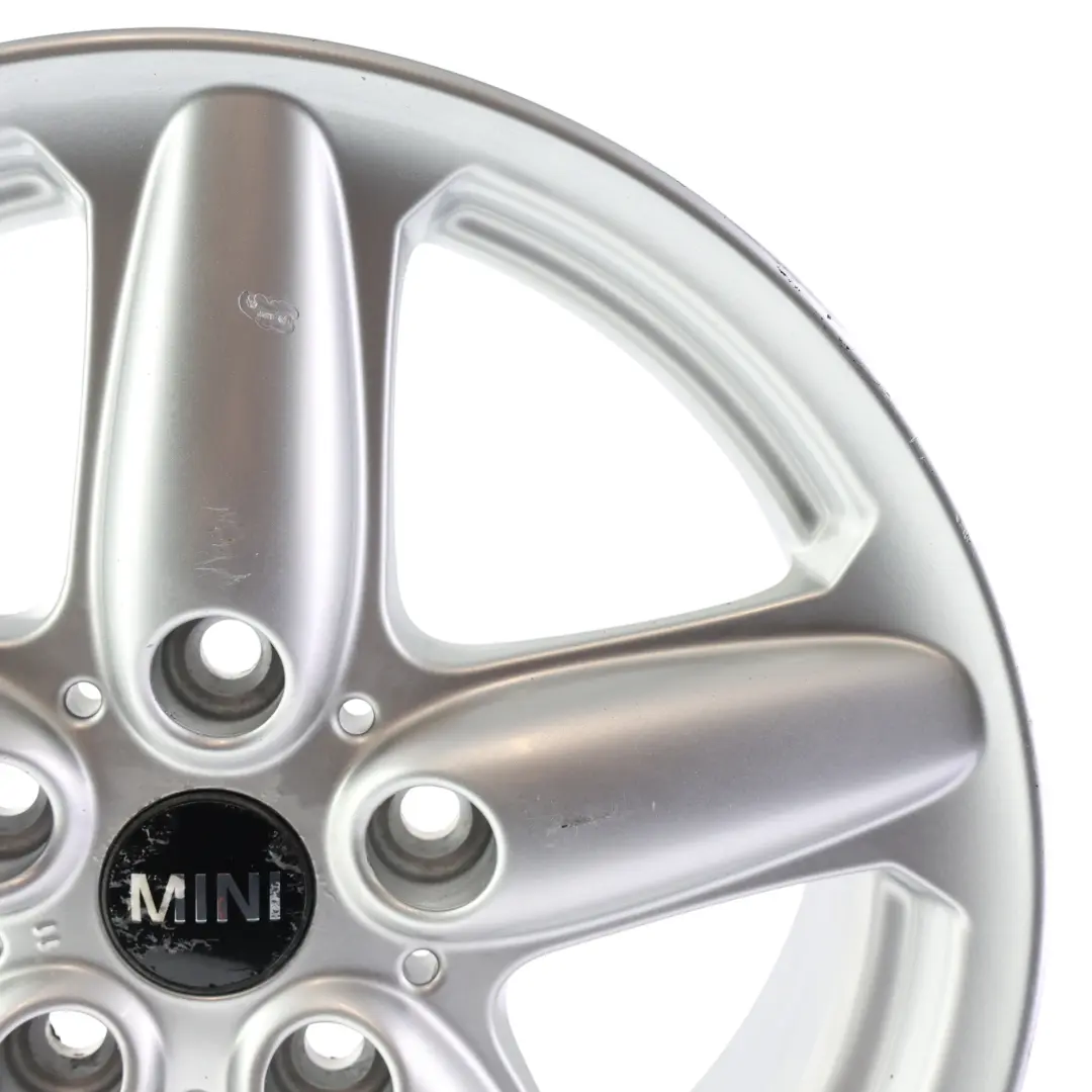 Llanta Aleación Plata 16" Estrella Radios 124 6,5J ET:46 para Mini Cooper R60 R61 con número de pieza 9803720 Mini Cooper R60 R61 Llanta Aleación Plata 16" Estrella Radios 124 6,5J ET:46 - SKU 9803720-1 - Número de pieza 9803720