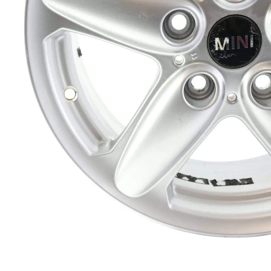 Mini Cooper R60 R61 Llanta Aleación Plata 16" Estrella Radios 124 6,5J ET:46 - SKU 9803720-1 - Número de pieza 9803720