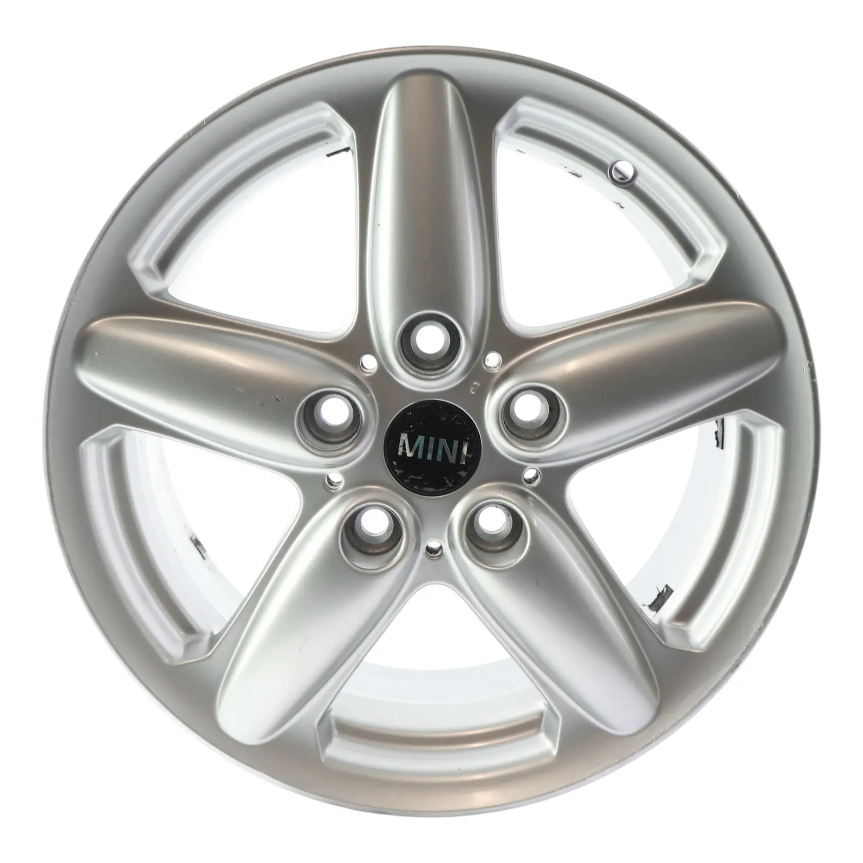 Mini Cooper R60 Silver Llanta De aleacion 16" ET:46 6,5J 5-Star Single Spoke 124