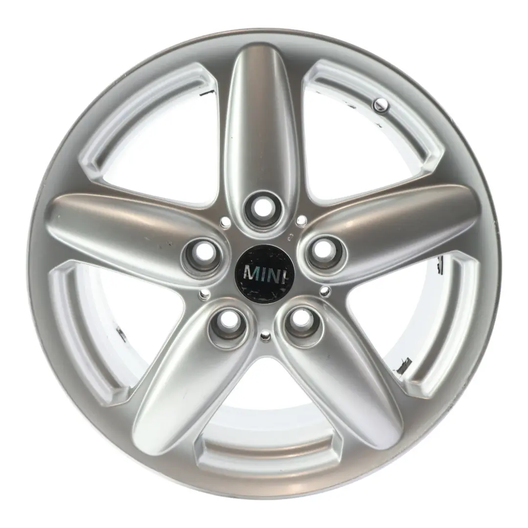 Srebrna Felga Aluminiowa 16" ET:46 6,5J do Mini Cooper R60 o numerze 9803720 Mini Cooper R60 Srebrna Felga Aluminiowa 16" ET:46 6,5J - SKU 9803720-5 - Numer Części 9803720