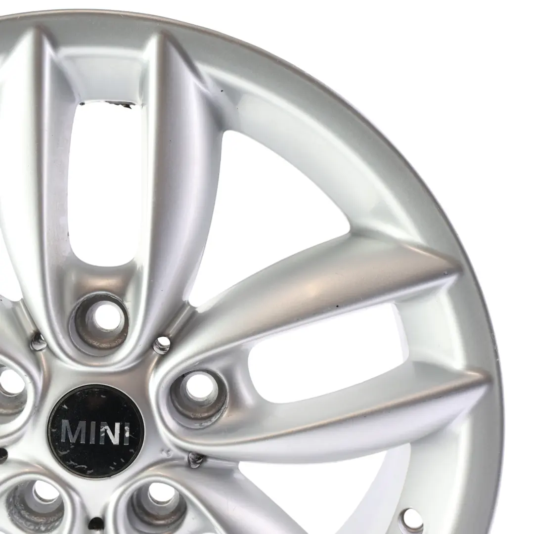 Mini Cooper R60 R61 Silver Wheel Alloy Rim 17" 7J 5-Star Double Spoke 124 - SKU 9803723-4 - Part number 9803723