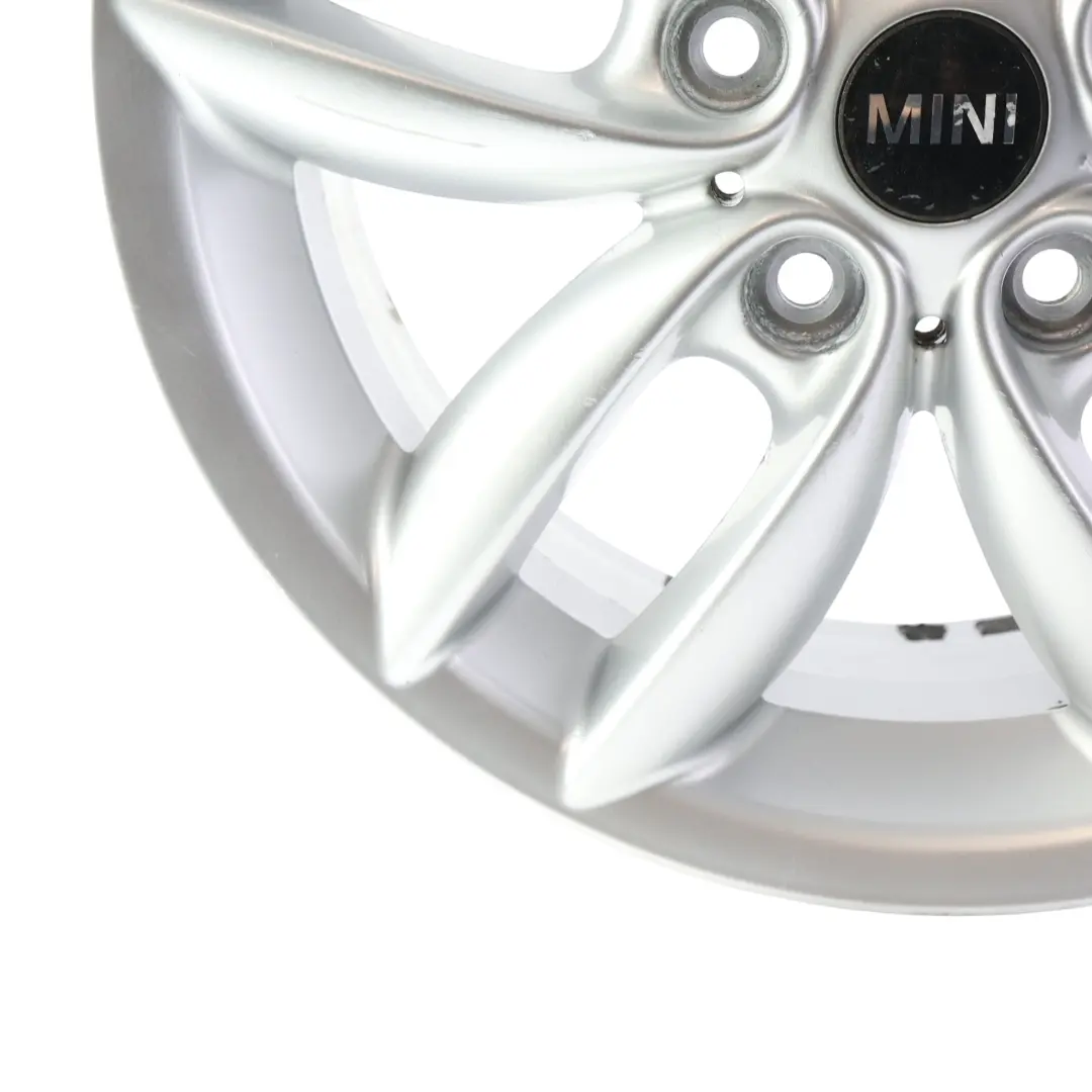 Alloy Rim 17" 7J 5-Star Double Spoke 124 to Mini Cooper R60 R61 Silver Wheel with Part number 9803723 Mini Cooper R60 R61 Silver Wheel Alloy Rim 17" 7J 5-Star Double Spoke 124 - SKU 9803723-4 - Part number 9803723