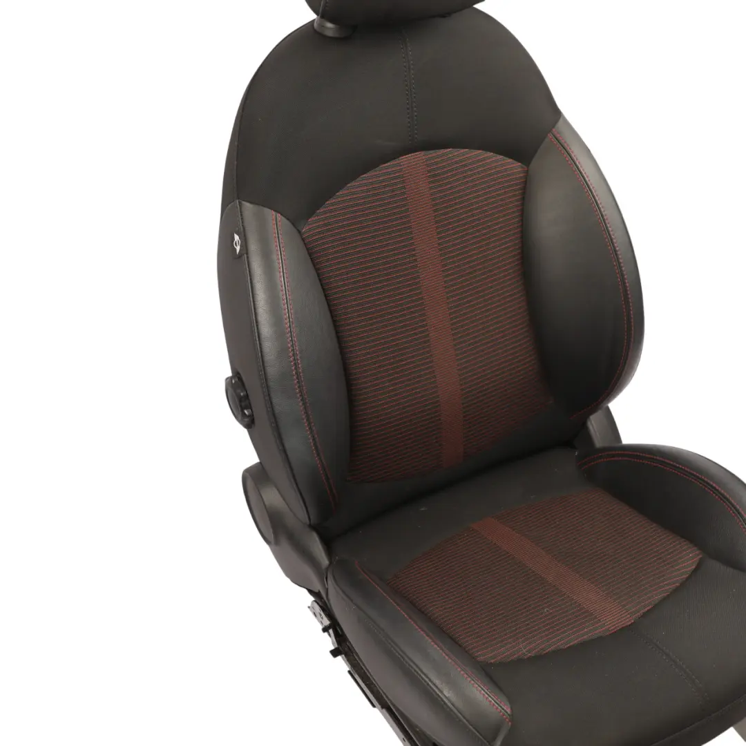  Siège avant Mini R60 Countryman gauche Sport Cloth Leather Parallel Lines Red - SKU 9805155-2 - Numéro de pièce 9805155