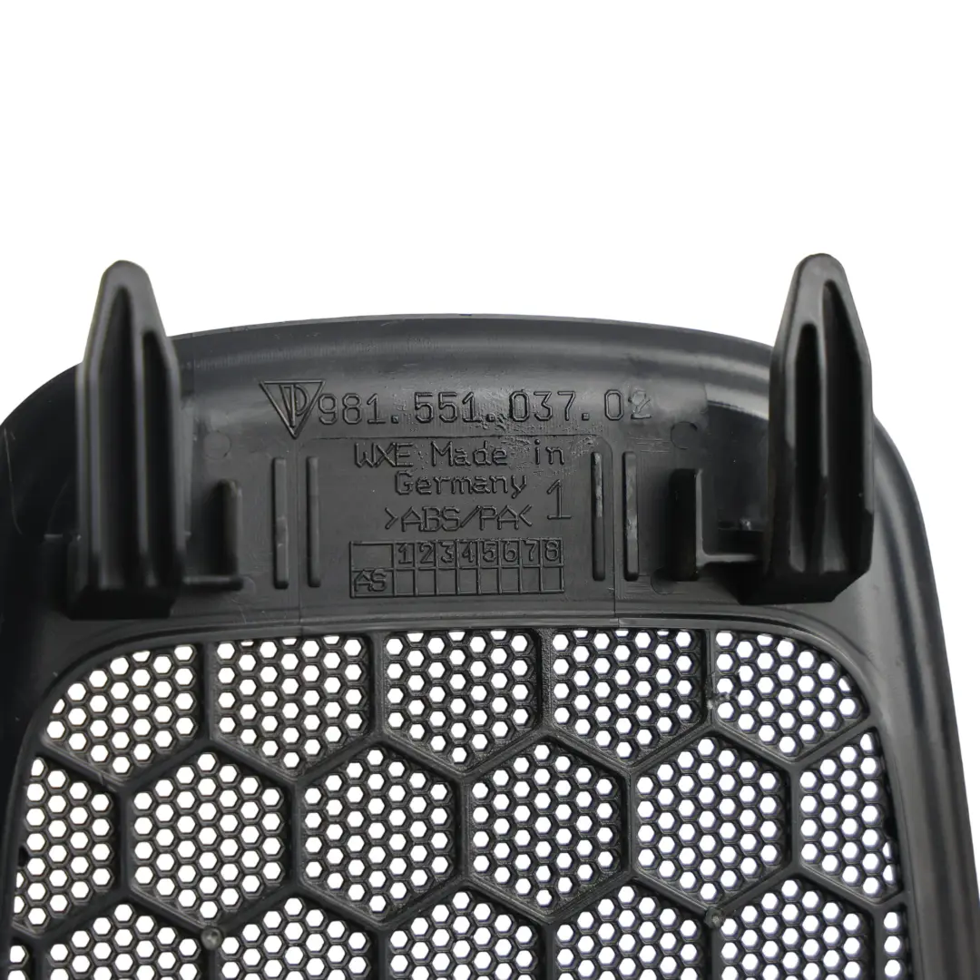 Loudspeaker Trim Cover Grille to Porsche 718 Boxster 982 Rear with Part number 98155103702 Porsche 718 Boxster 982 Rear Loudspeaker Trim Cover Grille - SKU 98155103702 - Part number 98155103702