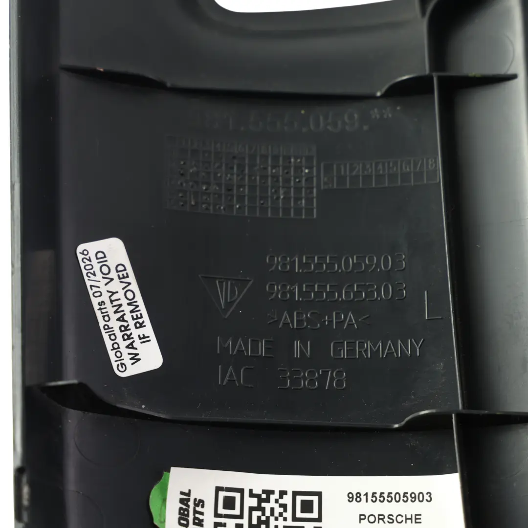 Windscreen Upper Roof Cover Panel Left N/S to Porsche Boxster 982 with Part number 98155505903 Porsche Boxster 982 Windscreen Upper Roof Cover Panel Left N/S - SKU 98155505903 - Part number 98155505903