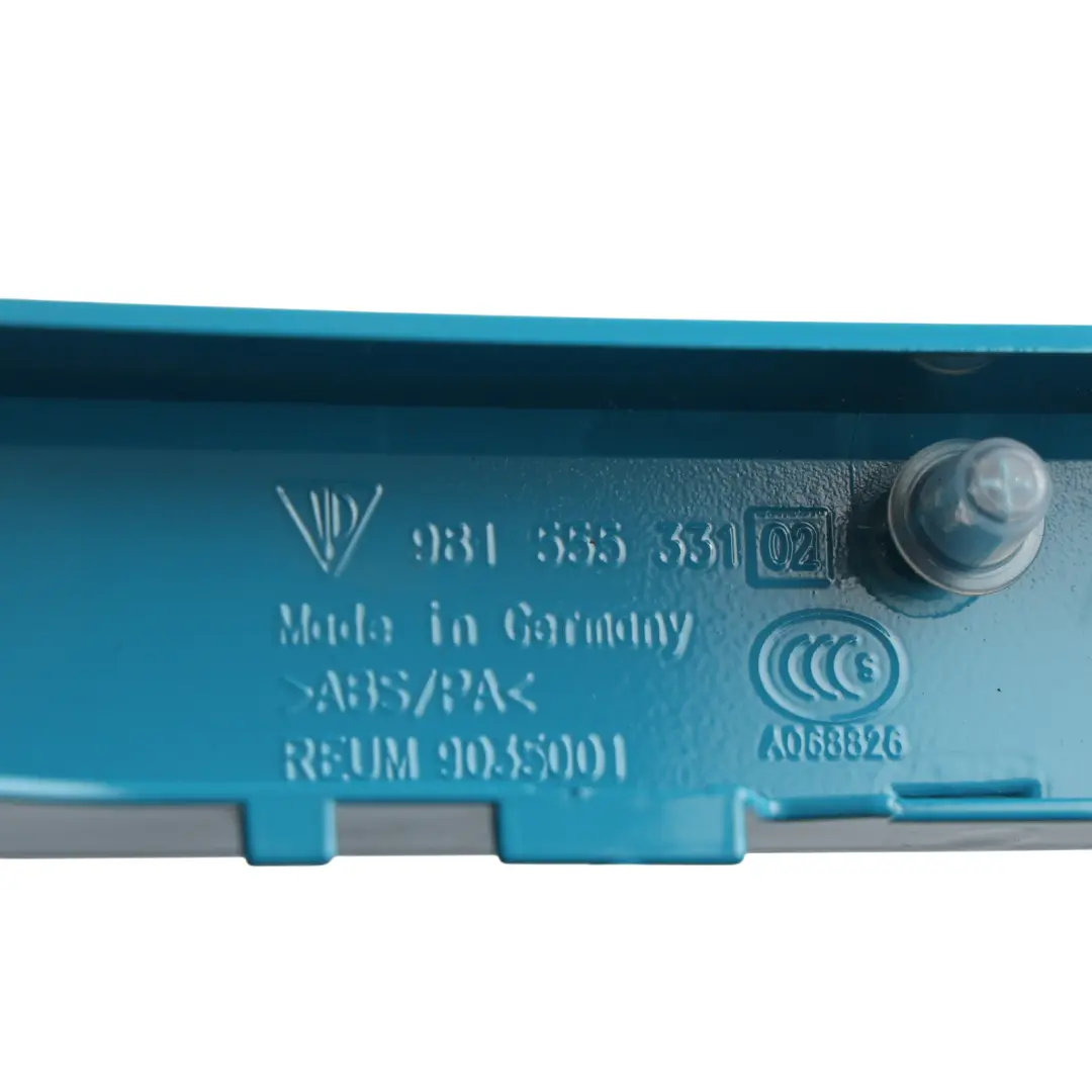 Porsche 718 Boxster 982 Rollover Bar Trim Miami Blue - M5C - SKU 98155533105-MIA - Part number 98155533105