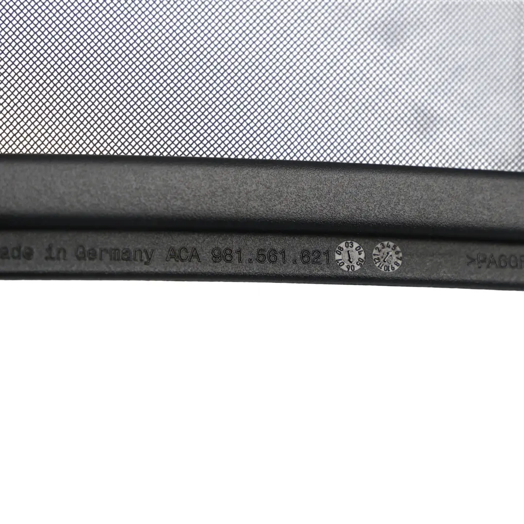 Deflector Cover Trim Panel to Porsche 718 Boxster 982 Wind with Part number 981561621 Porsche 718 Boxster 982 Wind Deflector Cover Trim Panel - SKU 981561621 - Part number 981561621