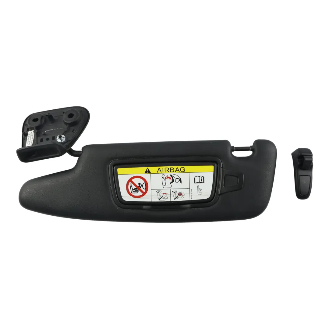 Porsche 718 Boxster 982 Sun Visor Cover Panel Black Left N/S 98156160701 - SKU 98173103159 - Part number 98173103159