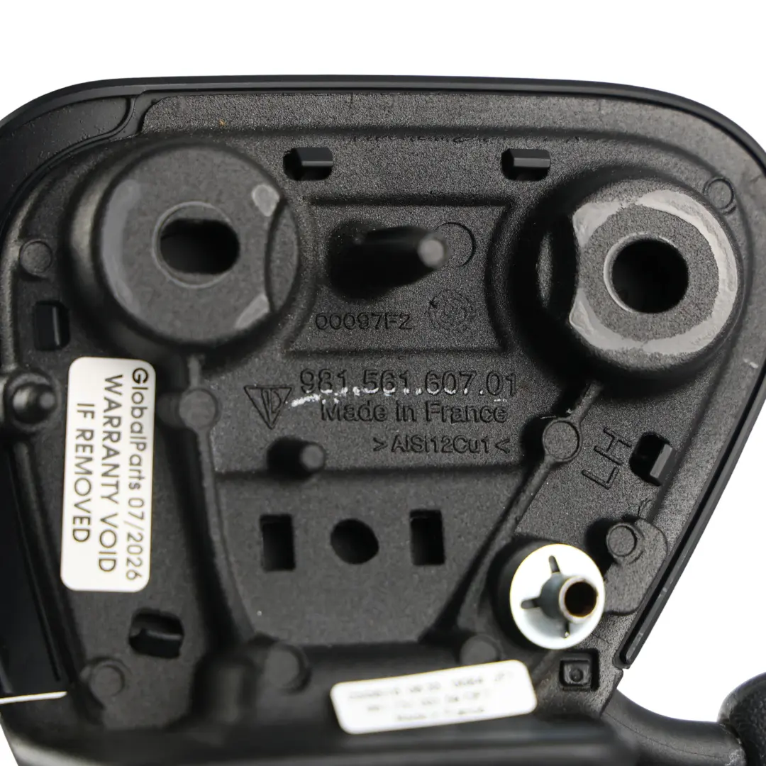 Porsche 718 Boxster 982 Sun Visor Cover Panel Black Left N/S 98156160701 - SKU 98173103159 - Part number 98173103159