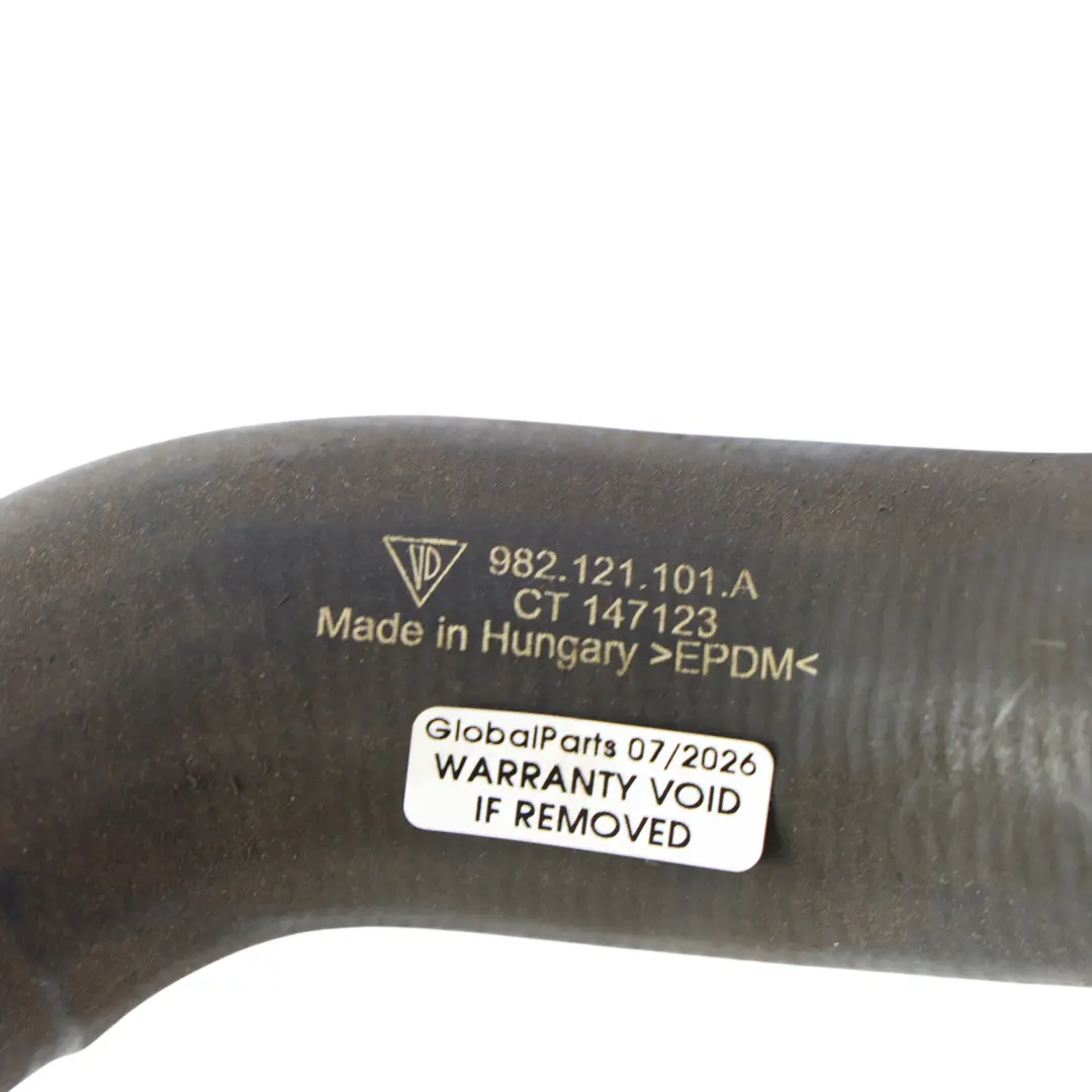Porsche 718 Boxster 982 Kühlmittel Wasser Zufuhr Rohr Schlauch 2.0T - SKU 982121101A - Teilenummer 982121101A