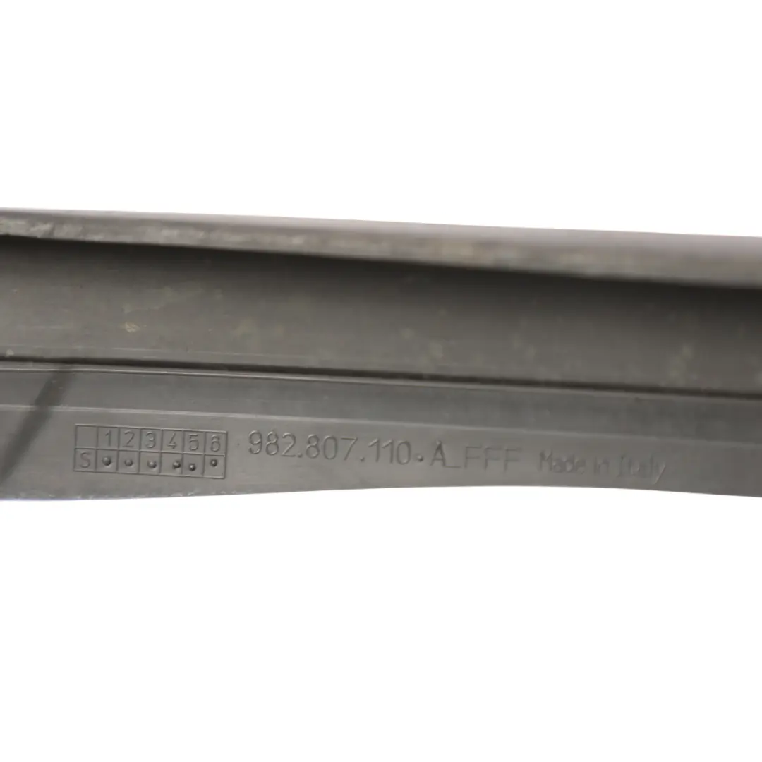 Porsche Cayman Boxster 982 Front Bumper Spoiler Lip Trim Strip - SKU 982807110A - Part number 982807110A