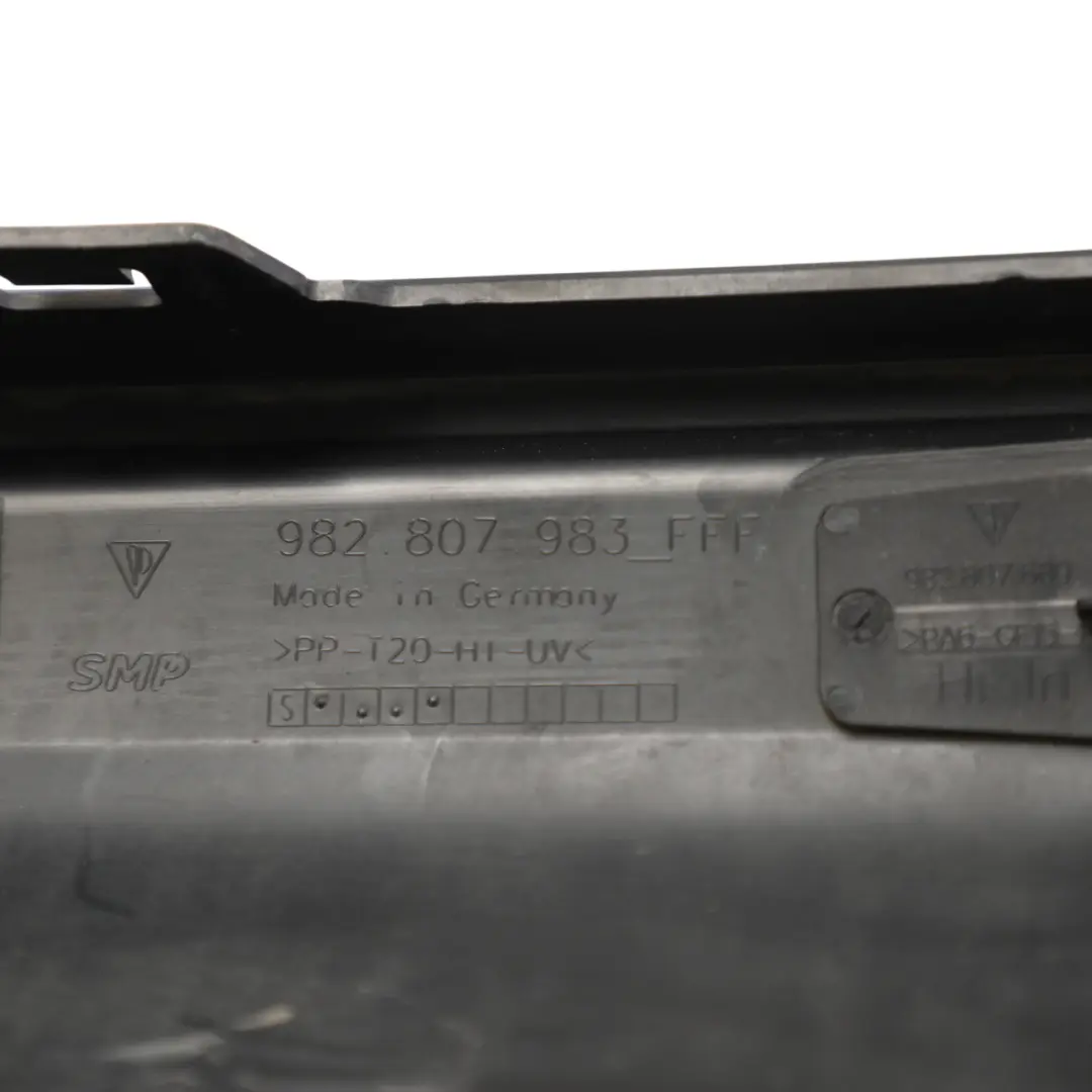 Porsche Cayman Boxster 982 Rear Bumper Diffuser Lower Spoiler - SKU 982807983 - Part number 982807983