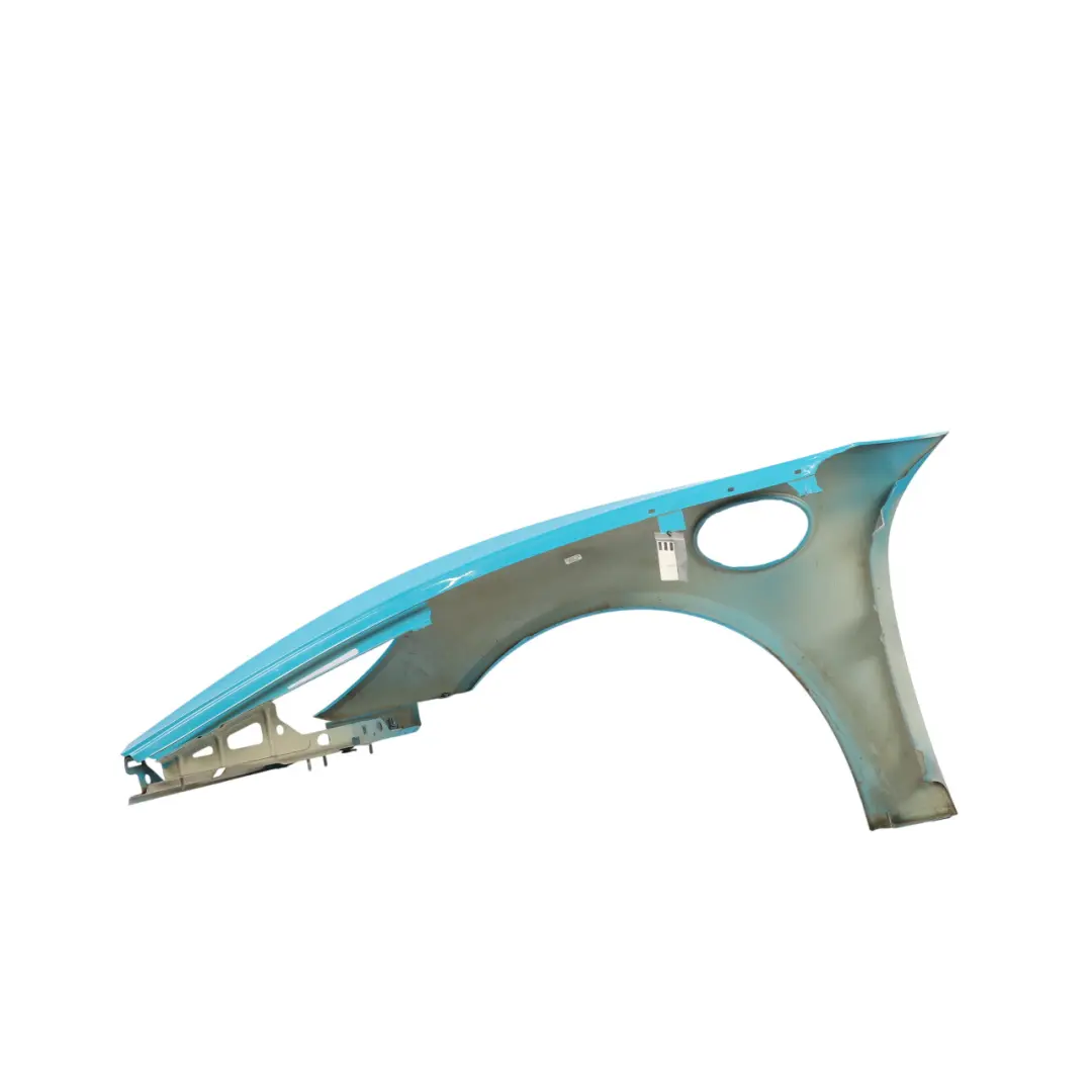 Side Panel Front Right O/S Wing Fender Miami Blue M5C to Porsche Cayman Boxster 982 with Part number 982821022Y Porsche Cayman Boxster 982 Side Panel Front Right O/S Wing Fender Miami Blue M5C - SKU 982821022Y-MIA - Part number 982821022Y