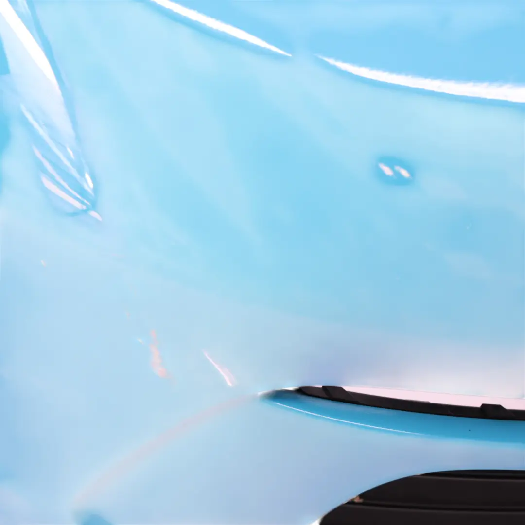 Front Bumper Covering Miami Blue - M5C to Porsche Boxster Cayman 982 with Part number 982898041 Porsche Boxster Cayman 982 Front Bumper Covering Miami Blue - M5C - SKU 982898041-MIA - Part number 982898041
