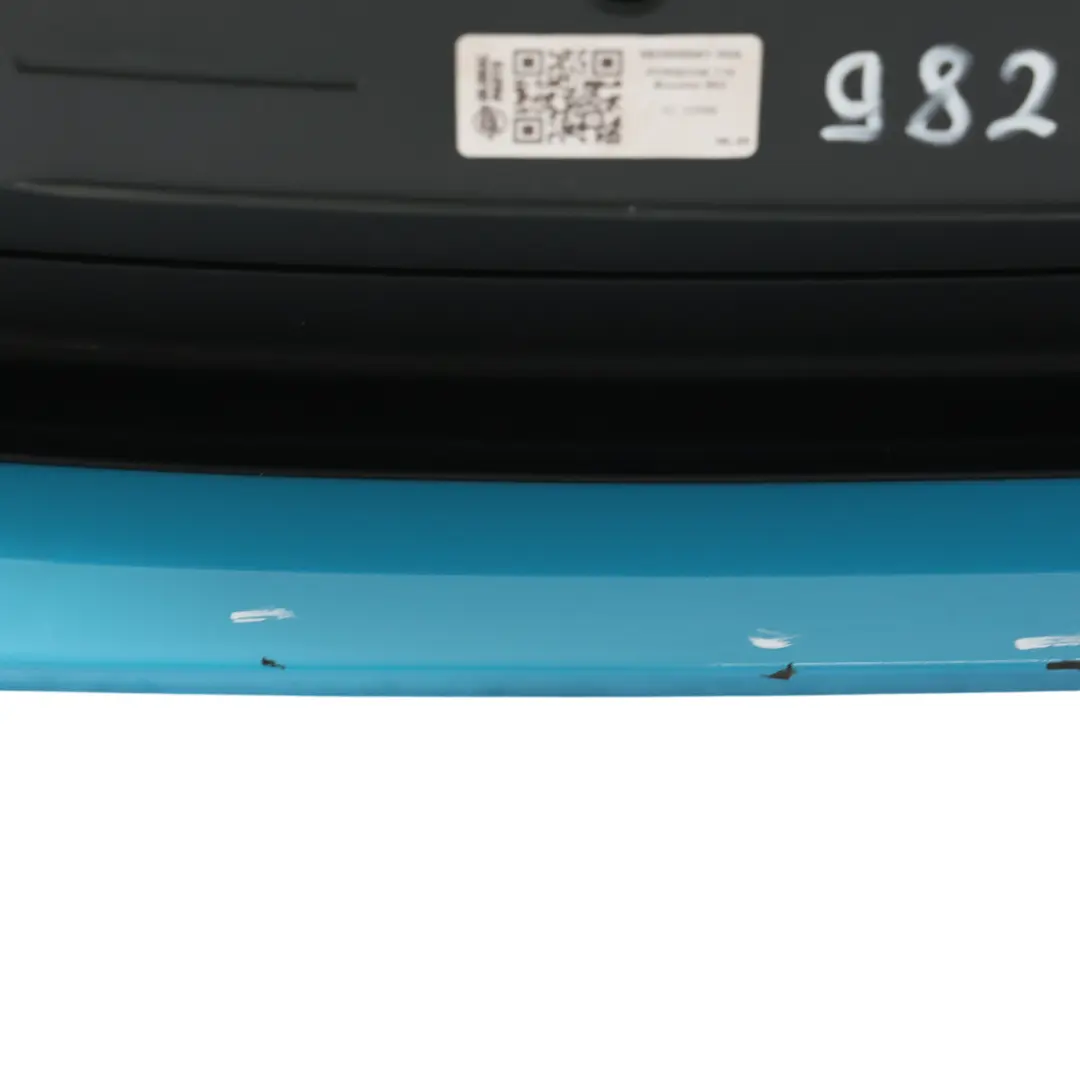 Porsche Boxster Cayman 982 Front Bumper Covering Miami Blue - M5C - SKU 982898041-MIA - Part number 982898041