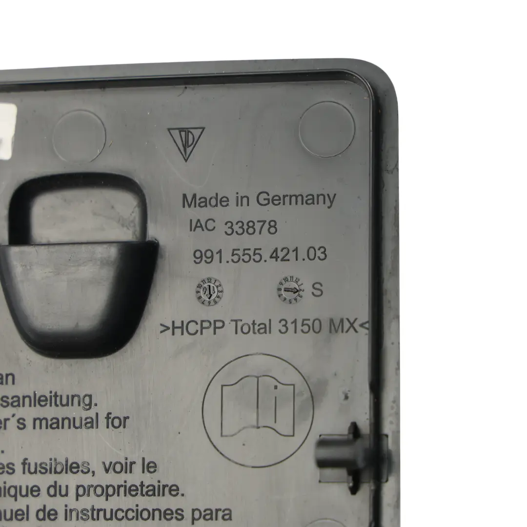 Porsche 718 Boxster 982 Sicherungskasten Abdeckung Tür Schwarz Links - SKU 99155542103 - Teilenummer 99155542103