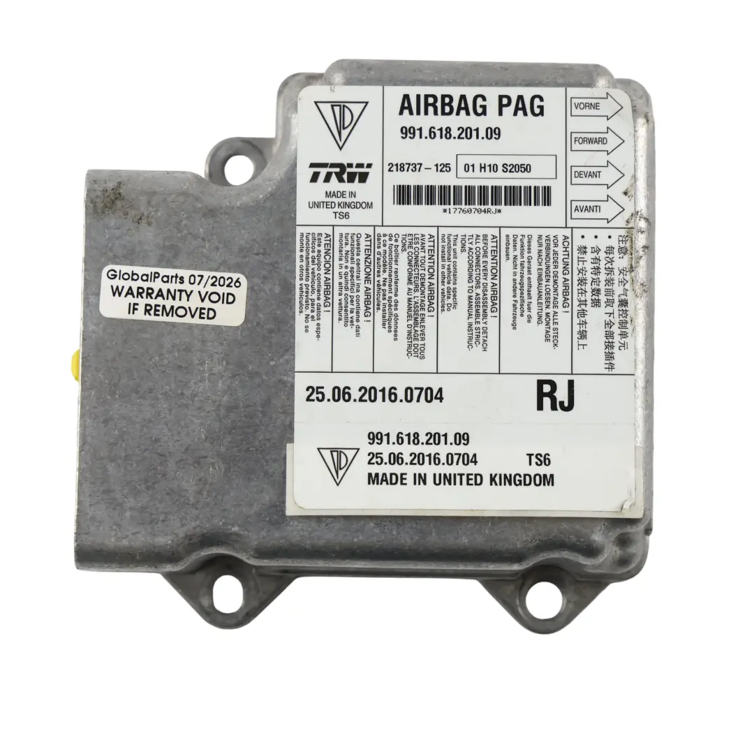 Luftmodul Steuergerät ECU für Porsche 718 Boxster 982 mit Teilenummer 99161820109 Porsche 718 Boxster 982 Luftmodul Steuergerät ECU - SKU 99161820109 - Teilenummer 99161820109