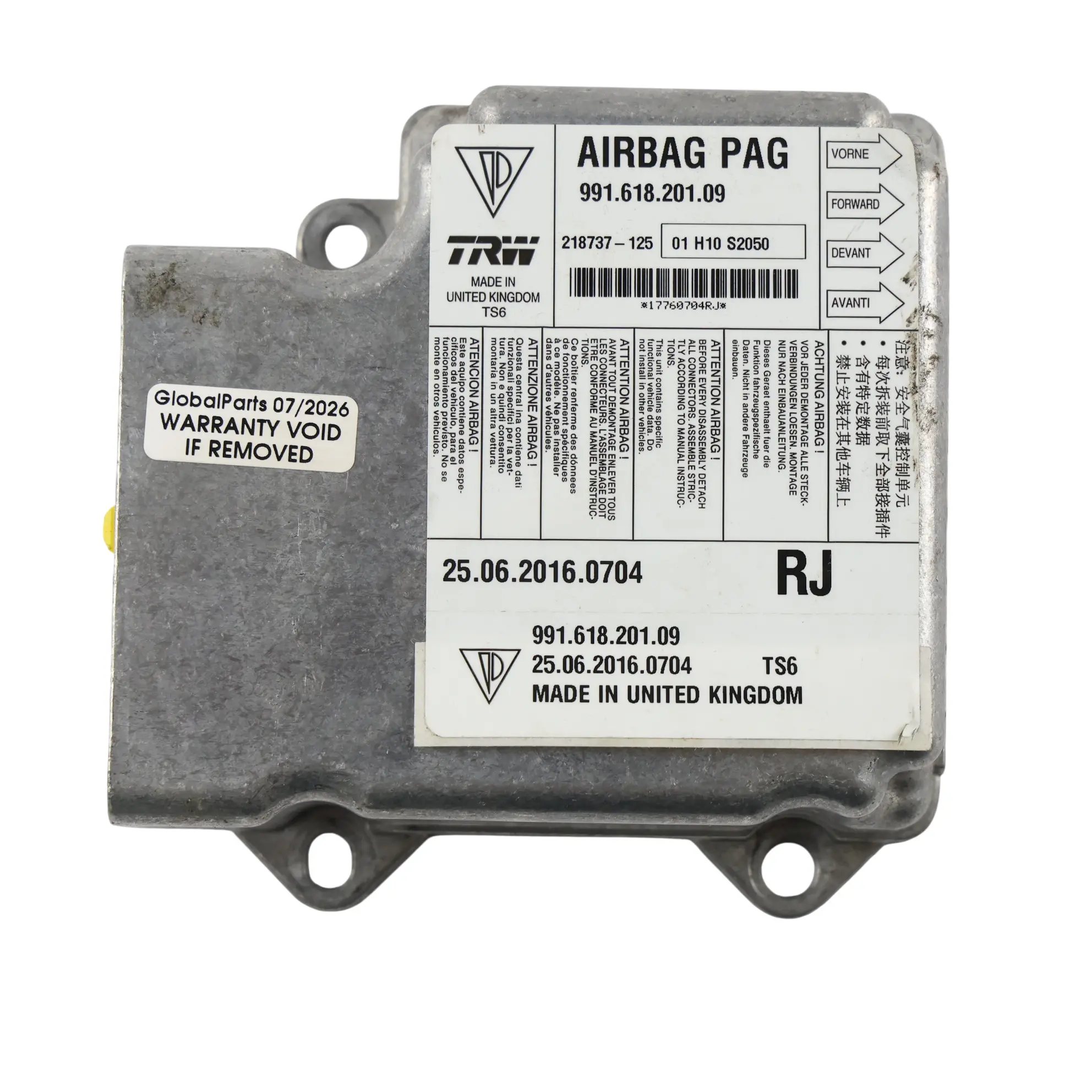 Porsche 718 Boxster 982 Moduł Poduszek Powietrznych ECU 99161820109