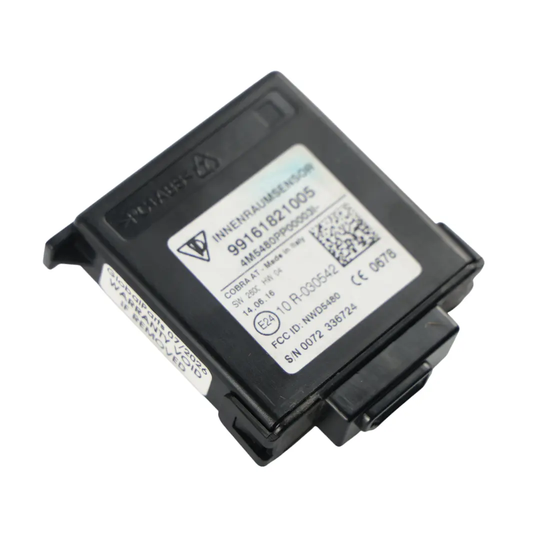 Diebstahlschutz Alarm Sensor für Porsche 718 911 991 982 Cayman mit Teilenummer 99161821005 Porsche 718 911 991 982 Cayman Diebstahlschutz Alarm Sensor - SKU 99161821005 - Teilenummer 99161821005