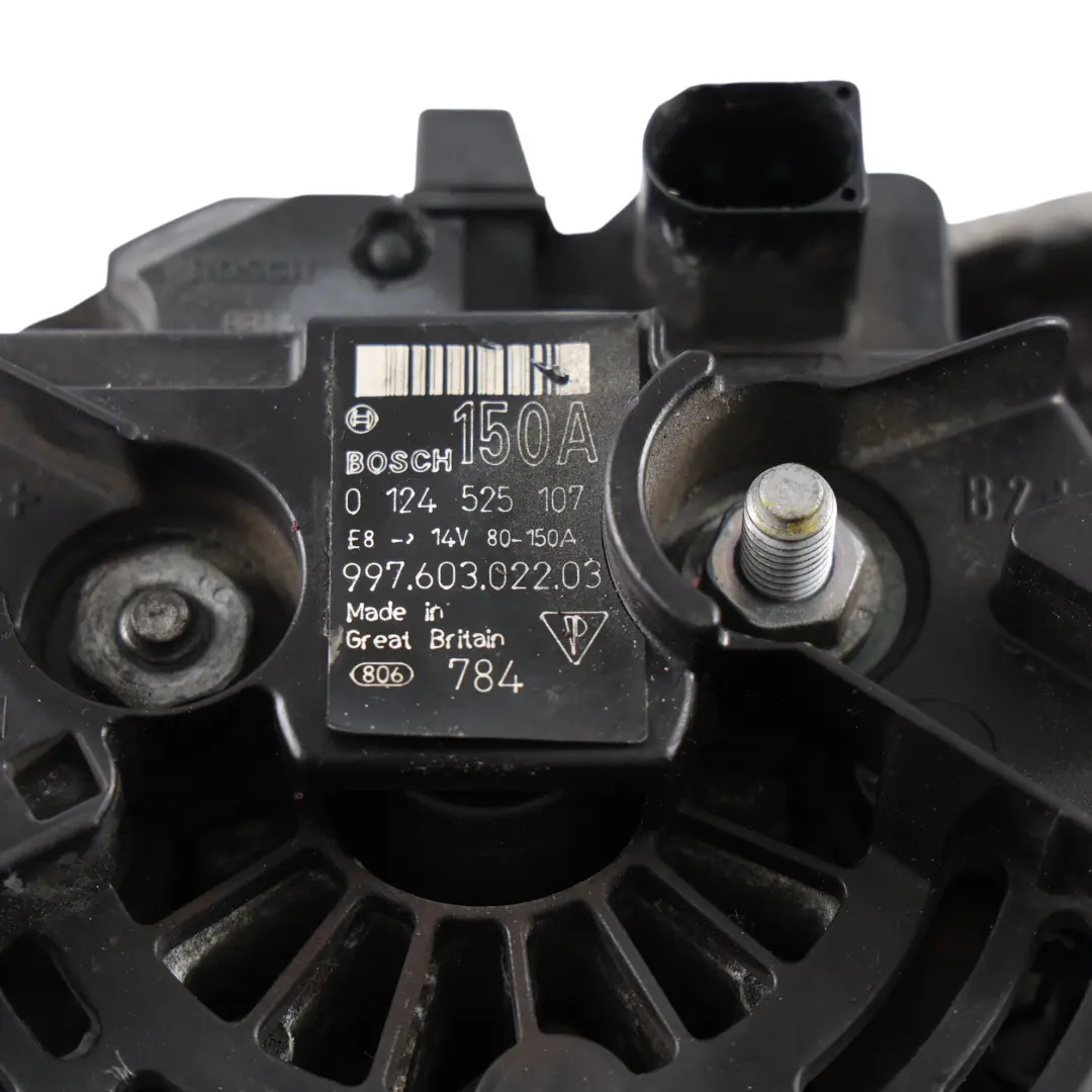 987C Boxster 987 911T Alternador Generador 150A 14V para Porsche Cayman con número de pieza 99760302205 Porsche Cayman 987C Boxster 987 911T Alternador Generador 150A 14V - SKU 99760302205 - Número de pieza 99760302205