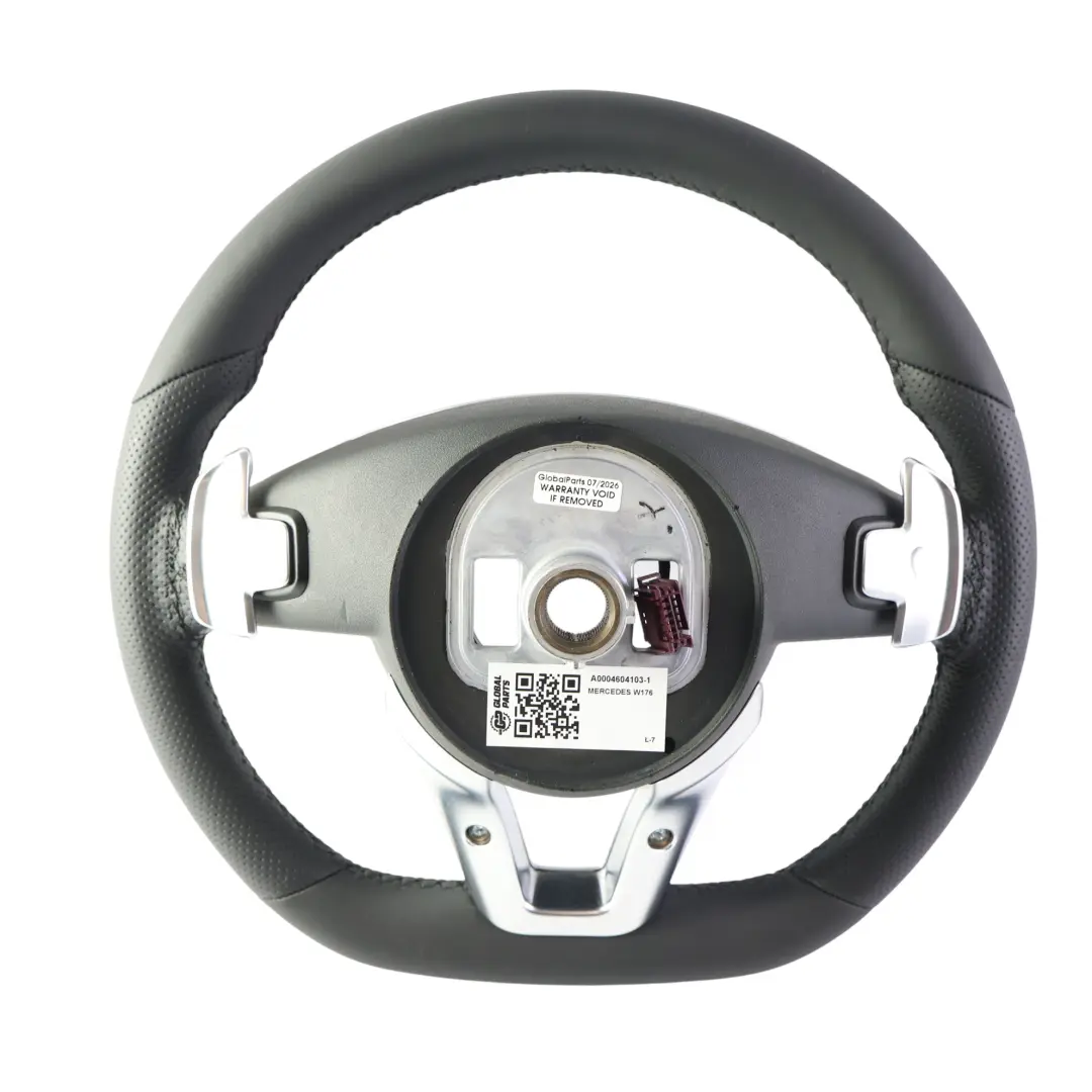 Mercedes W176 W117 W218 C218 W246 NEU Schwarzes Lederlenkrad Paddle Shift - SKU A0004604103-1 - Teilenummer A0004604103