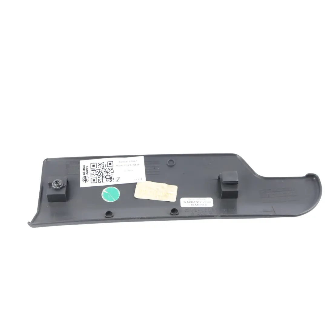 Mercedes W639 Cubierta Riel Asiento Delantero Panel Negro Izquierdo - SKU A0009122423 - Número de pieza A0009122423