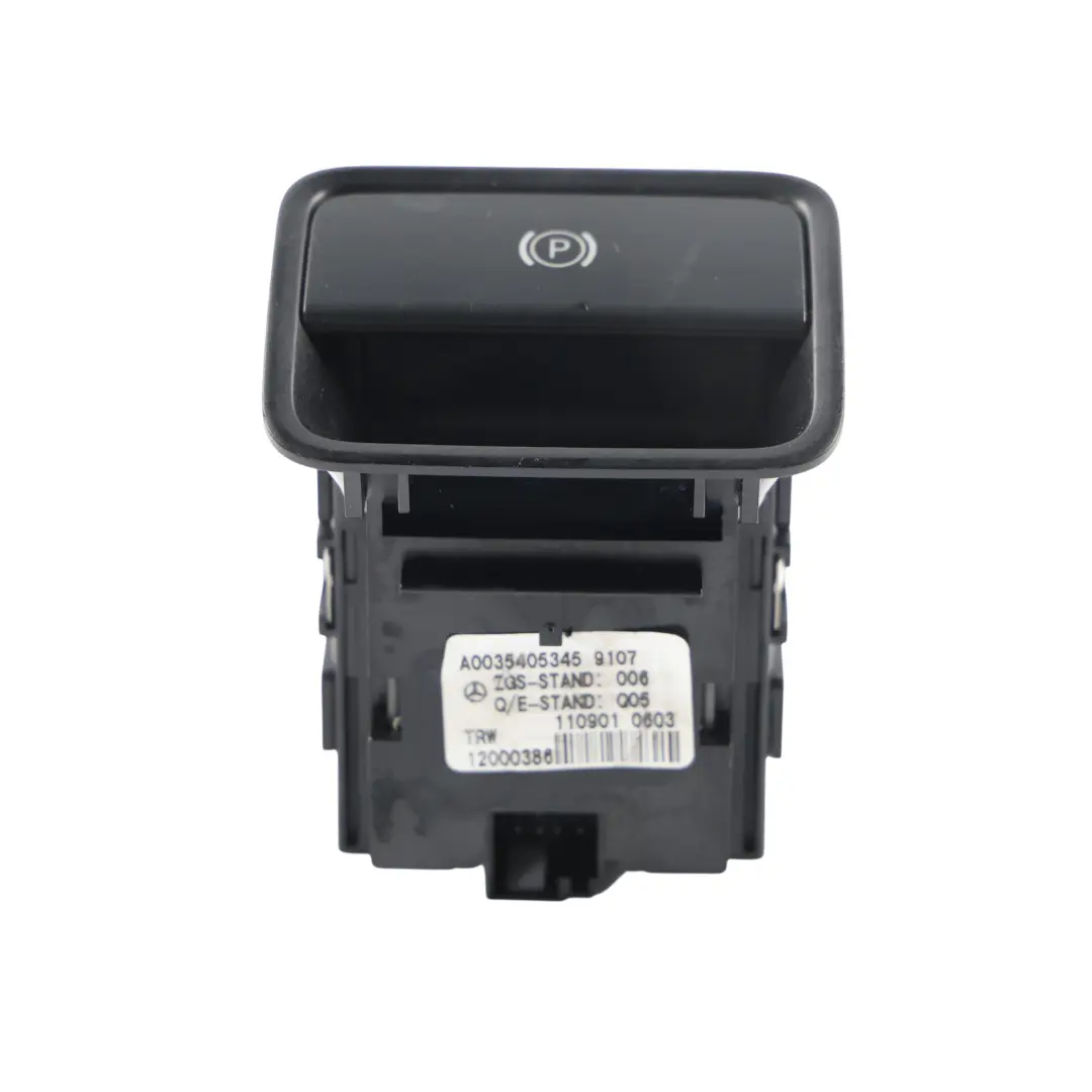 Mercedes W166 Bouton Interrupteur Commande Frein à Main - SKU A0035405345 - Numéro de pièce A0035405345