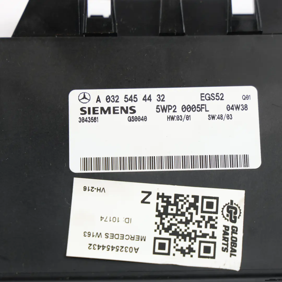 Mercedes W163 Module Boîte Auto ECU 112970 3.7 Essence - SKU A0325454432 - Numéro de pièce A0325454432