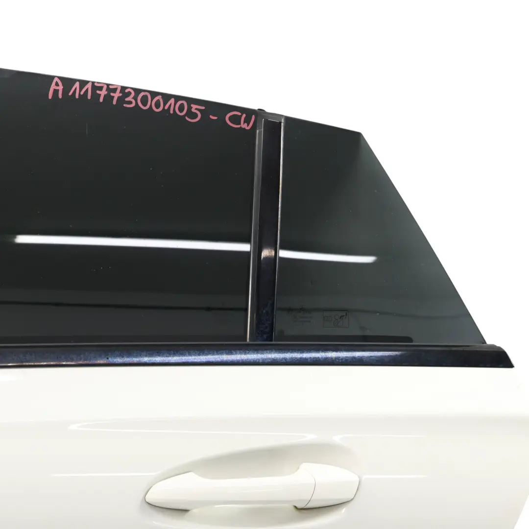 Mercedes X117 Tür hinten links Calcit Weiß - 650 - SKU A1177300105-CW - Teilenummer A1177300105