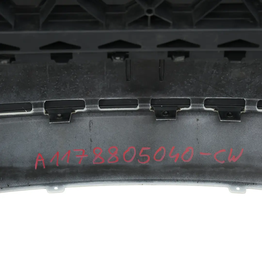 Mercedes C117 Rear Bumper Trim Panel AMG Calcite White - 650 - SKU A1178805040-CW - Part number A1178805040