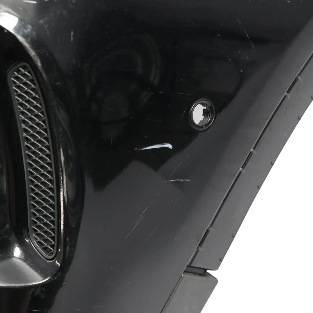 Bumper AMG Trim Panel Kosmos Cosmic Black Metallic - 191 to Mercedes X156 Rear with Part number A1568804340 Mercedes X156 Rear Bumper AMG Trim Panel Kosmos Cosmic Black Metallic - 191 - SKU A1568804340-KB - Part number A1568804340