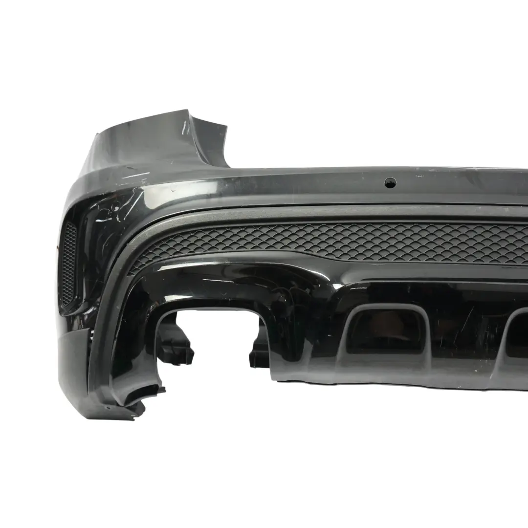 Bumper AMG Trim Panel Kosmos Cosmic Black Metallic - 191 to Mercedes X156 Rear with Part number A1568804340 Mercedes X156 Rear Bumper AMG Trim Panel Kosmos Cosmic Black Metallic - 191 - SKU A1568804340-KB - Part number A1568804340