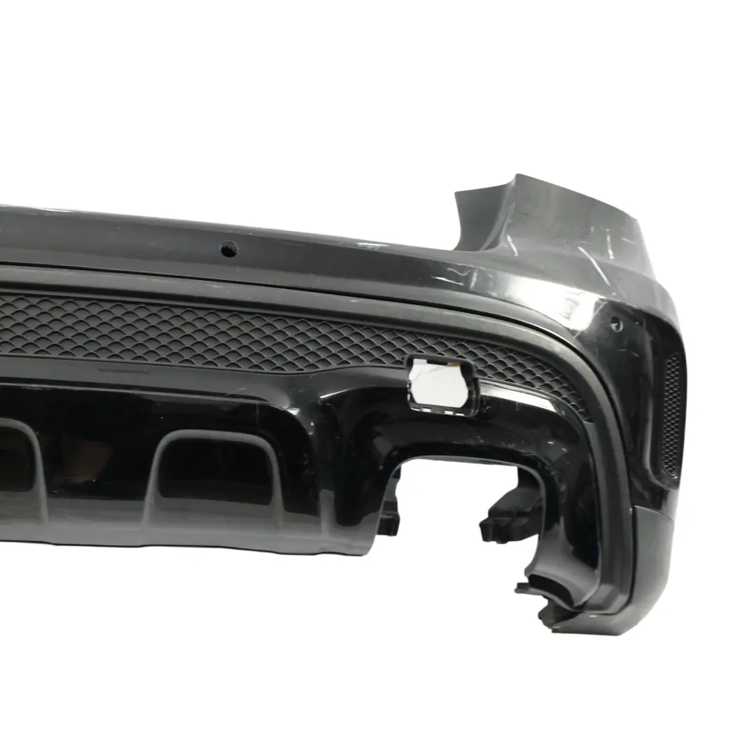 Bumper AMG Trim Panel Kosmos Cosmic Black Metallic - 191 to Mercedes X156 Rear with Part number A1568804340 Mercedes X156 Rear Bumper AMG Trim Panel Kosmos Cosmic Black Metallic - 191 - SKU A1568804340-KB - Part number A1568804340
