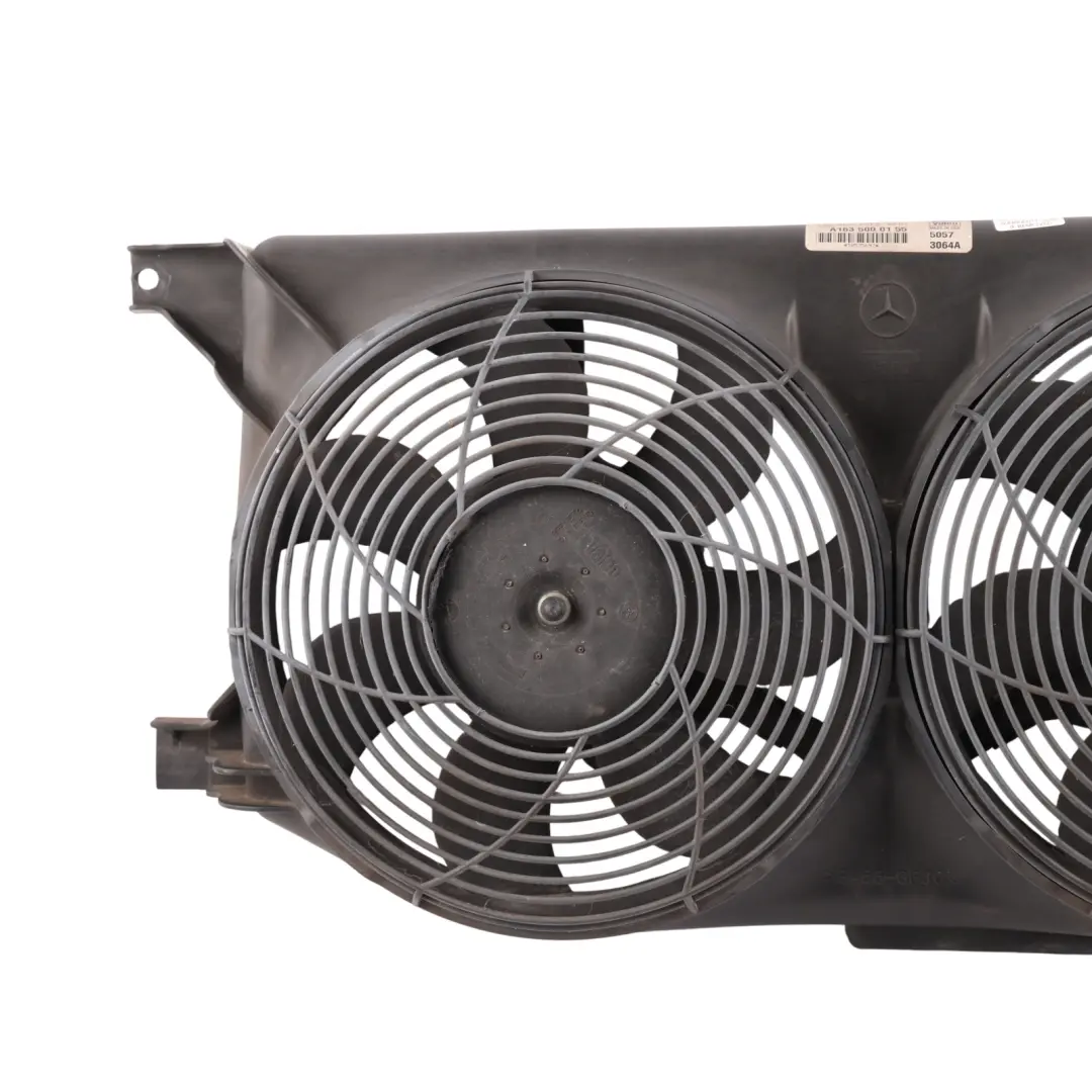 Mercedes ML W163 Radiator Cooling Twin Double Fan Shroud Petrol M112 - SKU A1635000155-1 - Part number A1635000155