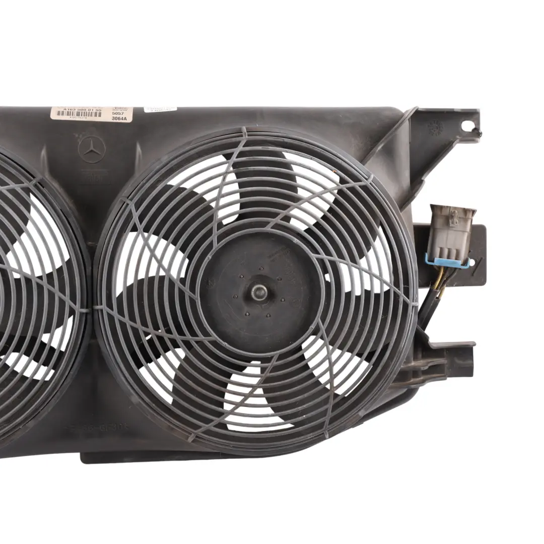 Mercedes ML W163 Radiator Cooling Twin Double Fan Shroud Petrol M112 - SKU A1635000155-1 - Part number A1635000155