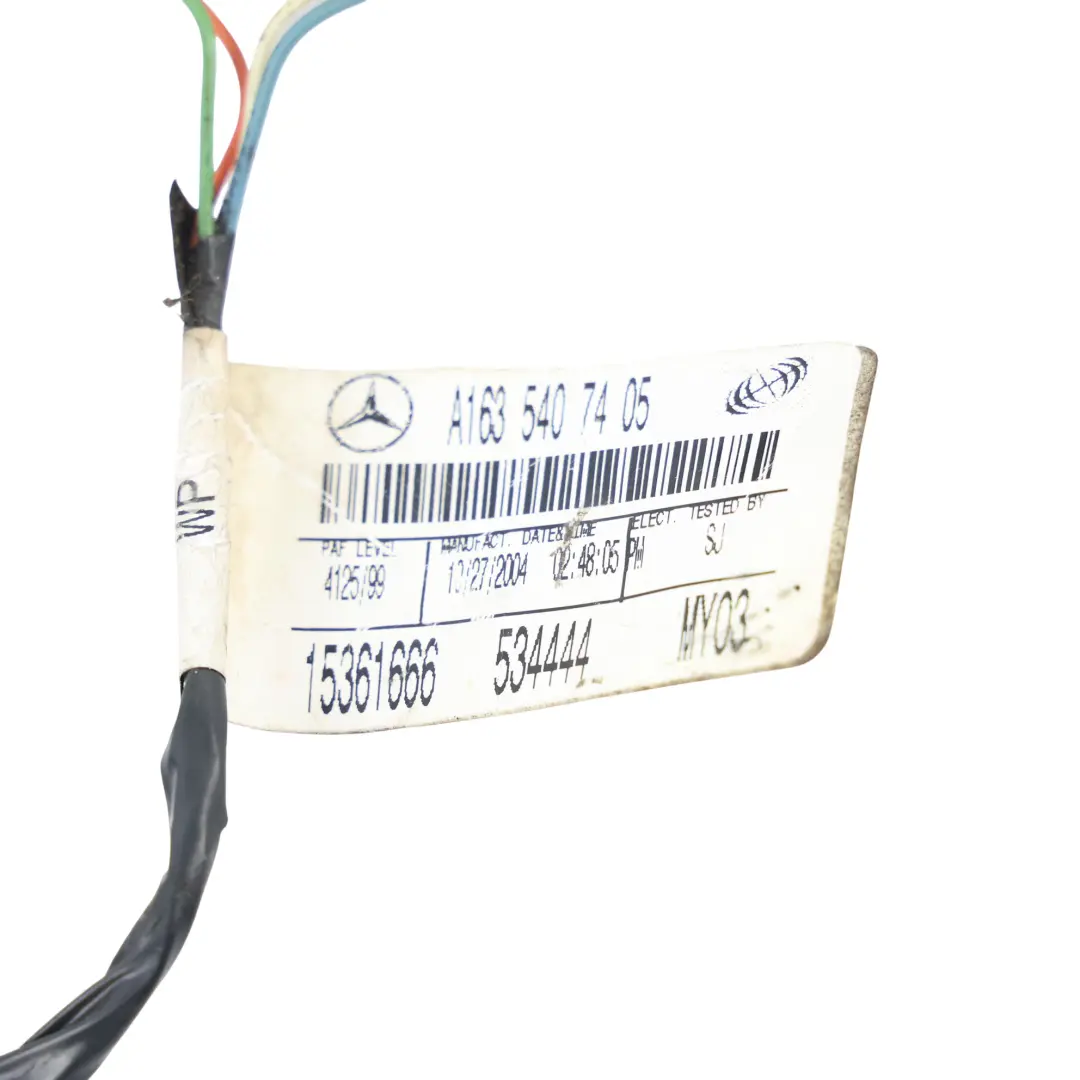Volkswagen Mercedes ML W163 Vorne Elektrisch Sitz Kabelbaum - SKU A1635407405 - Teilenummer A1635407405