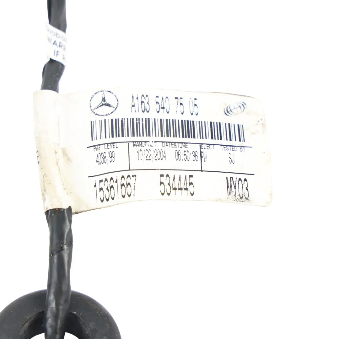 Mercedes W163 Wiązka Kabli Silnika Regulacji Fotela - SKU A1635407505 - Numer Części A1635407505