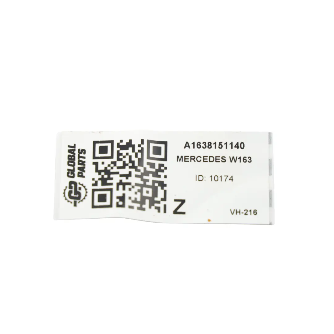 Mercedes W163 Maniglia Pannello Porta Anteriore Posteriore Sinistra - SKU A1638151140 - Numero di parte A1638151140