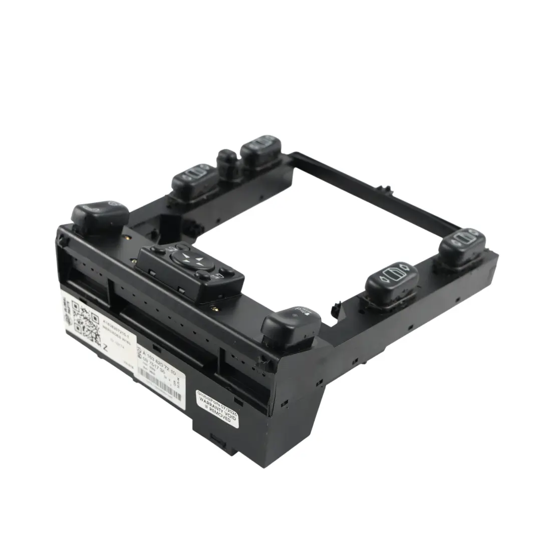 Moldura Central Consola Interruptor Control Espejo para Mercedes ML W163 con número de pieza A1638207210 Mercedes ML W163 Moldura Central Consola Interruptor Control Espejo - SKU A1638207210-1 - Número de pieza A1638207210