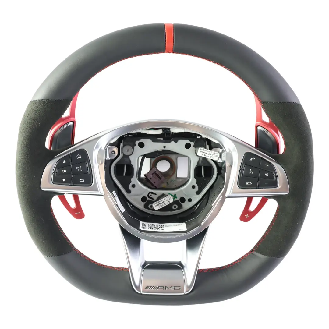 Mercedes C117 W176 AMG Volante NOVITÀ Pelle Nera Alcantara - SKU A1664601518-2 - Numero di parte A1664601518
