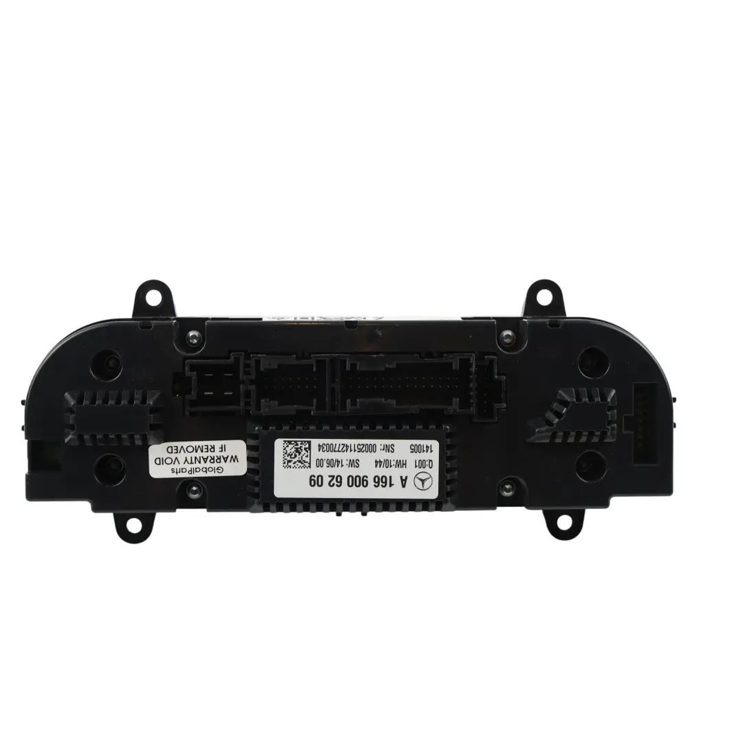 Panel Interruptor Control Climatizador A/C para Mercedes W166 con número de pieza A1669006209 Mercedes W166 Panel Interruptor Control Climatizador A/C - SKU A1669006209 - Número de pieza A1669006209