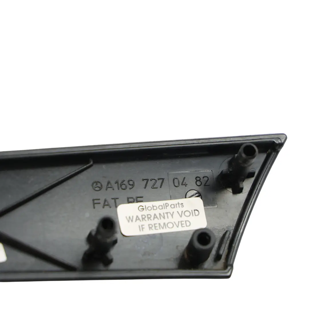 Front Door Card Trim Moulding Right O/S Silver to Mercedes W169 with Part number A1697270482 Mercedes W169 Front Door Card Trim Moulding Right O/S Silver - SKU A1697270482 - Part number A1697270482
